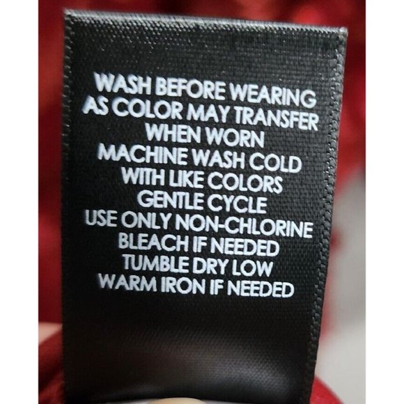 NEW Torrid Women's Textured Floral Mesh Puff Short Sleeve Dress Red Plus Size 20 - Picture 11 of 12